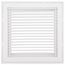 14" x 14" (Wall Opening Size) White Steel Fixed-Bar Filter Grille (96AFB Series)