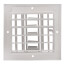 6" x 6" (Wall Opening Size) Three-Way White Sidewall/Ceiling Register (A613MS Series)