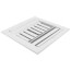 8" x 8" (Wall Opening Size) Three-Way White Sidewall/Ceiling Register (A613MS Series)