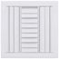 10" x 10" (Wall Opening Size) Three-Way White Sidewall/Ceiling Register (A613MS Series)