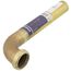 1-1/2" x 10" Rough Brass Slip Joint Waste Bend, 22 GA w/ Nuts and Washers