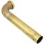 1-1/2" x 10" Rough Brass Slip Joint Waste Bend, 22 GA w/ Nuts and Washers