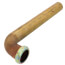 1-1/2" x 12" Rough Brass Slip Joint Waste Bend, 22 GA