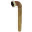 1-1/2" x 12" Rough Brass Slip Joint Waste Bend, 22 GA