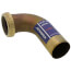 1-1/2" x 4" Rough Brass Slip Joint Waste Bend, 22 GA w/ Nuts and Washers