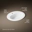 Pennington 20-1/4" 1-Hole Drop-In Bathroom Sink (White), K-2196-1-0