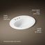 Pennington 20-1/4" Drop-In Bathroom Sink for 4" Centerset Faucets (White), K-2196-4-0