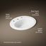 Pennington 20-1/4" Drop-In Bathroom Sink for 8" Widespread Faucets (White), K-2196-8-0