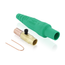 16 Series Taper Nose Cam-Type Female Plug, Contact & Insulator, Detachable, Crimp Tube Termination, 3/0 4/0 AWG, 400A Max, Type 3R When Mated (Green)