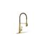 Simplice Semi-Professional 1-Handle Pull Out Kitchen Faucet with Spray (Moderne Brass), K-22033-2MB