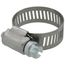 11/16" - 1-1/4" #12 Stainless Steel Worm Gear Hose Clamp w/ Carbon Screw