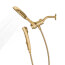 Verso 7" Diameter 8-Spray Pattern Spray Head w/ Handshower (Brushed Gold)
