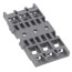 3-Gang Mounting Carrier for Levered Inline Splicing Connectors (Gray)
