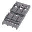 3-Gang Mounting Carrier for Levered Inline Splicing Connectors (Gray)