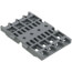 4-Gang Mounting Carrier for Levered Inline Splicing Connectors (Gray)