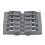 5-Gang Mounting Carrier for Levered Inline Splicing Connectors (Gray)