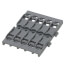 5-Gang Mounting Carrier for Levered Inline Splicing Connectors (Gray)