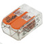 2-Conductor Compact Splicing Lever Nut Connector, 24-12 AWG (Box of 100)