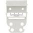 1-Gang 221 Series 5-Conductor Mounting Carrier for Panel Mount, 24-12 AWG (White)