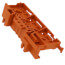 Mounting Carrier for DIN-35 Rail/Panel Mount, 221 Series - 20-10 AWG (Orange)