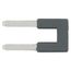 2-Way Insulated Jumper for Conductor Entry (Dark Gray)