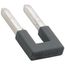 2-Way Insulated Jumper for Conductor Entry (Dark Gray)