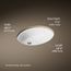 Caxton 19-1/4" Undermount Bathroom Sink (White), K-2210-0