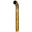1-1/2" x 12", 22 Gauge, Direct Connect Waste Bend (Rough Brass)