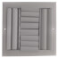 8" x 8" (Wall Opening Size) White Sidewall/Ceiling Register (A614MS Series)