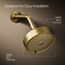 Purist Three-Function Showerhead, 2.5 GPM (Moderne Brass), K-22170-2MB