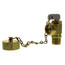 1/2" Female Solder or 1/2" MIP x Male Hose, Angle Hose & Boiler Drain Valve w/ Cap & Chain