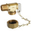 1/2" Female Solder or 1/2" MIP x Male Hose, Angle Hose & Boiler Drain Valve w/ Cap & Chain