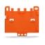 Snap-On Strain Relief Plates for 221-500 or 222-500 Mounting Carriers, Pack of 10 (Orange)
