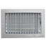 10" x 6" (Wall Opening Size) White Sidewall/Ceiling Register (A618MS Series)