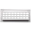 12" x 4" (Wall Opening Size) White Sidewall/Ceiling Register (A618MS Series)