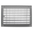12" x 8" (Wall Opening Size) White Sidewall/Ceiling Register (A618MS Series)