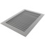 12" x 8" (Wall Opening Size) White Sidewall/Ceiling Register (A618MS Series)