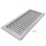14" x 6" (Wall Opening Size) White Sidewall/Ceiling Register (A618MS Series)