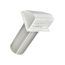 4" White Plastic Wall Exhaust Hood Vent w/ Spring Damper & Screen, Flat Flange, 11" Pipe