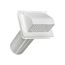 4" White Plastic Wall Exhaust Hood Vent w/ J-Channel, Spring Damper, Removable Screen, 11" Pipe
