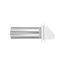 4" White Plastic Wall Exhaust Hood Vent w/ J-Channel, Spring Damper, Removable Screen, 11" Pipe