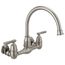 Corin 2 Handle Wall Mounted Kitchen Faucet (Stainless)