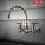 Corin 2 Handle Wall Mounted Kitchen Faucet (Stainless)