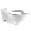 Afwall ADA Retrofit 1.28/1.6 gpf (4.8 - 6.0 Lpf) Top Spud Elongated Wall-Hung EverClean Toilet Bowl Only (White)