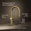Crue 1-Handle Pull Down Kitchen Faucet (Moderne Brass), K-22972-2MB
