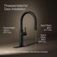Crue 1-Handle Pull Down Kitchen Faucet (Matte Black), K-22972-BL