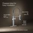 Crue Semi-Professional 1-Handle Pull Down Kitchen Faucet (Polished Chrome), K-22973-CP