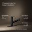 Crue 1-Handle Pull Out Kitchen Faucet (Matte Black), K-22976-BL