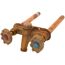 Model 22 6", 1/2" x 3/4" Sweat Inlet Hot & Cold Anti-Siphon Wall Faucet w/ Metal Handle