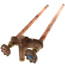Model 22 16", 1/2" MPT x Sweat Inlet Hot & Cold Anti-Siphon Wall Faucet w/ Metal Handle